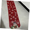 Mikinona Tablecloth for Christmas Party Snowman Theme Comfortable Material Xmas