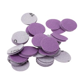 HEROFFIX 50 Pcs Car Wood Sanding Discs Smoothing Hook & Loop Sandpaper for Woodworking, Automotive Refinishing 0.98" 150 Grit Purple Aluminum Oxide