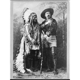 Sitting Bull and Buffalo Bill Photograph - Historical Artwork from 1897 - (8.5" x 11") - Semi-Gloss