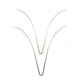 HAND® 7" Large Curved Body Form Shaped V Wires for Bras, Corsets and Dresses 17.5cmH x 19.5cmW - 2 Pieces