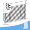 Blinds Hold Down Brackets 4 Pack, Clear Plastic Bottom Rail