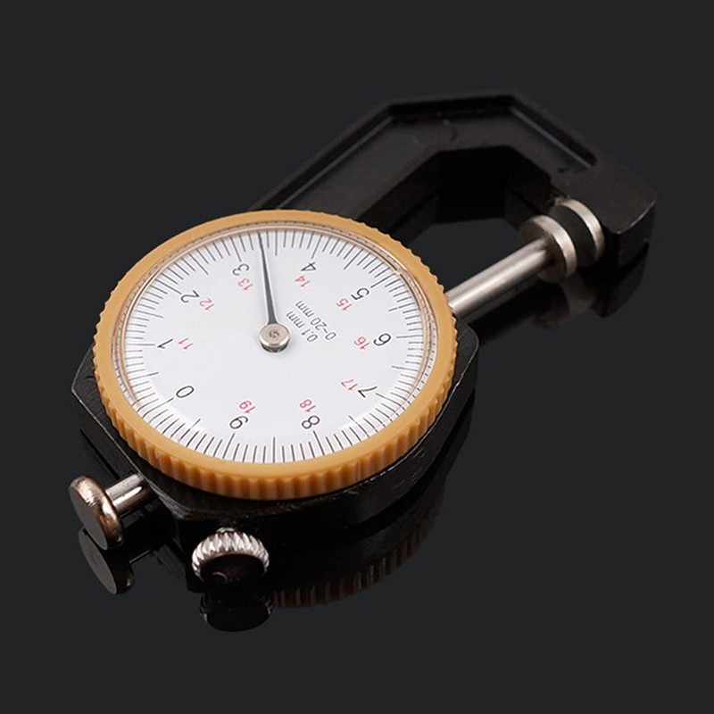 CENPEK 0-10mm Thickness Gauge, Flat Head Thickness Tester Dial for