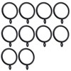 【C.M.】 Curtain Rings Slide Rings Inner Diameter 38mm Black Suitable