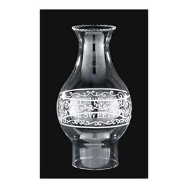 B&P Lamp 3 Inch Base, 4-3/4 Inch Bulge, 8-1/2 Inch Height Chimney with Home Sweet Home Decoration