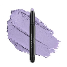 Color Mirror Cream Waterproof Hypoallergenic Eyeshadow Stick, long wear Metallic Glitter Matte Eye Shadow Pencil With Makeup Brush, Eye Brightener, 40 Periwinkle Matte