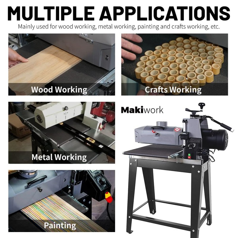 100 Grit Drum Sander Feed Belt Conveyor - Compatible With