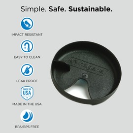 Nalgene 682005-0851 Easy Sipper Wide Mouth Black 63mm