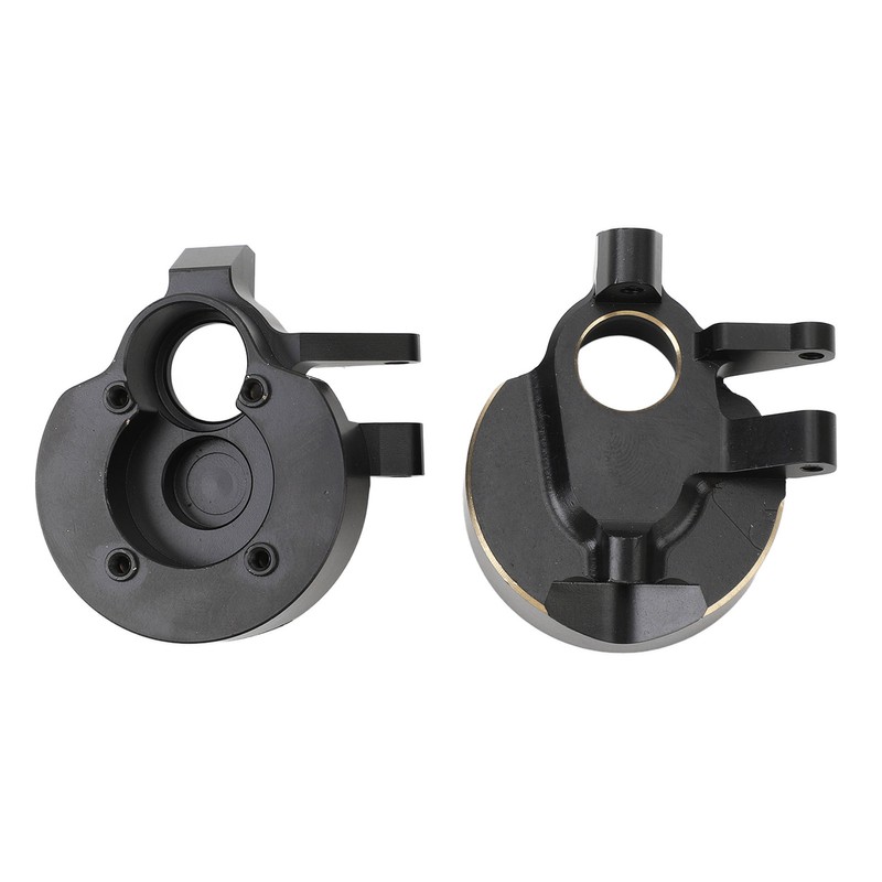 2Pcs RC Steering Knuckles Black Coated Brass Front Steering Knuckles