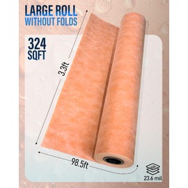 3'3x98'5" Shower Waterproofing Membrane Band Roll - Tile Underlayment for Steam Room Walls & Floors