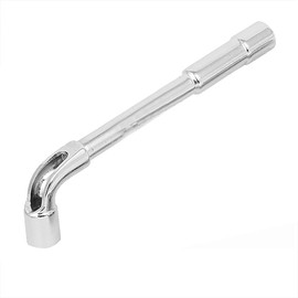 tooloflife Tubular Socket Spanner Double Ended Hex Wrench L Type Angled Elbow Wrench for Home and Factory Use (11mm)