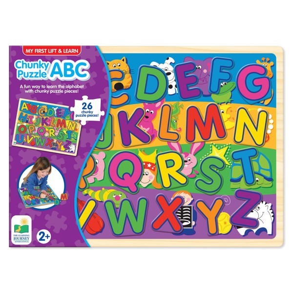 The Learning Journey My First Lift & Learn Chunky Puzzle - ABC - Educational Toddler Toys & Gifts for Boys & Girls Ages 2 and Up