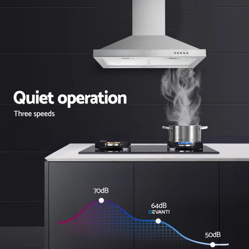 Tieasy 30 in Wall Mount Range Hood Stainless Steel Kitchen