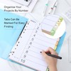 File Dividers A4, 10 Pack 10 Part Folder Dividers Coloured