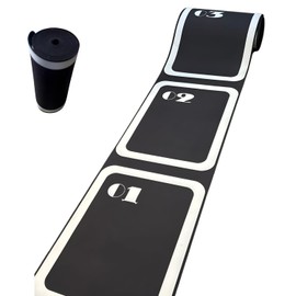 HafaAdai Ladder for Training, Children, Rubber Material, Basketball, Indoor, Elementary School, Soccer, Track and Field Training Ladder, Agility Ladder for Speed Training, Black 10 Mths