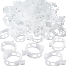 UYVPAER 100 Stück Pflanzenclips Tomaten Rankhilfe Clip Pflanzenklammern Tomatenclips Kunststoff Tomatenklammern Für Kletterpflanzen Pflanzen Clips Pflanzenstützclip Für Kletterpflanzen Blumen