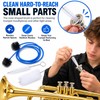 3-Piece Trumpet Cleaning Brush Kit for Instrument Maintenance – Manual