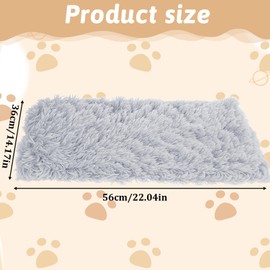ElevateTech Soothing Cuddly Blanket for Pets, Fluffy Blanket for Dogs & Cats, Super Soft and Warm, 22 × 14 Inches/56 × 36 cm, Grey Puppy Blanket for Indoor Use, Machine Washable, Grey