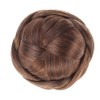 Beavorty Moño De Cabello Trenzado Artificial Con Clip Para Mujeres