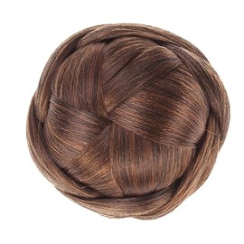Beavorty Moño De Cabello Trenzado Artificial Con Clip Para Mujeres Extensión De Chignon Para Cabello Corto Y Accesorios De Pelo