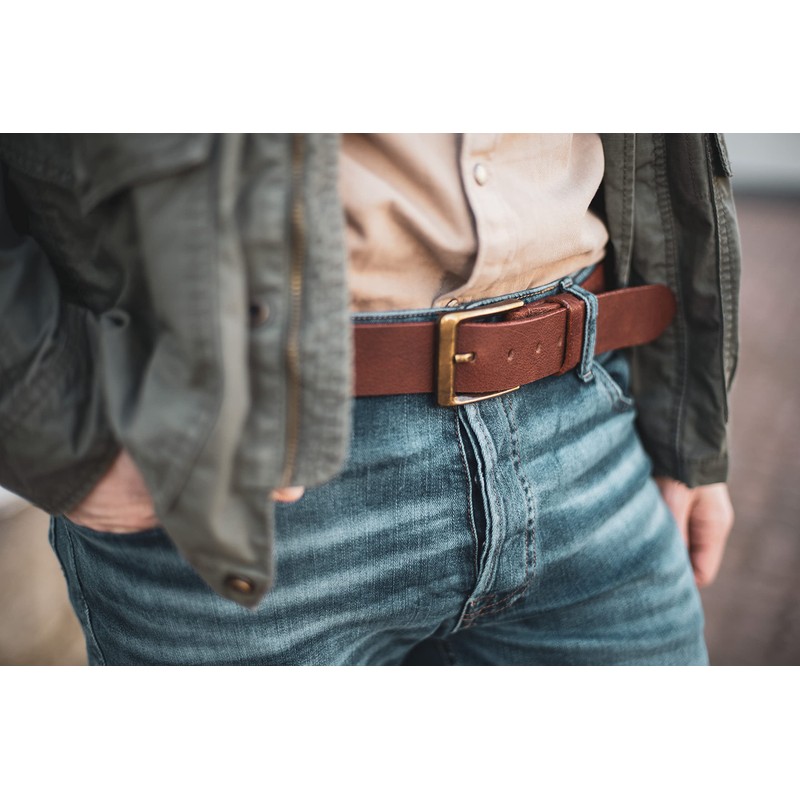 Gusti Verner Leather Belt Men's Belt Business Belt Brown Genuine