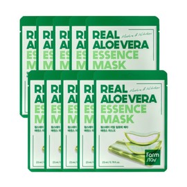 Farmstay Real Aloe Vera Essence Mask Pack (10 sheets) / 팜스테이 리얼 알로에베라 에센스 마스크팩 10매