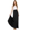 Lock and Love LL WB1434 Womens Solid Maxi Skirt with