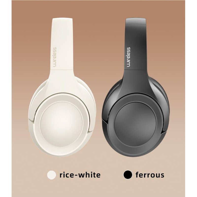 BYDGUMEI L50 Noise-Cancelling Headphones, Wireless Over-Ear Bluetooth Headphones, 50-Hour Playback