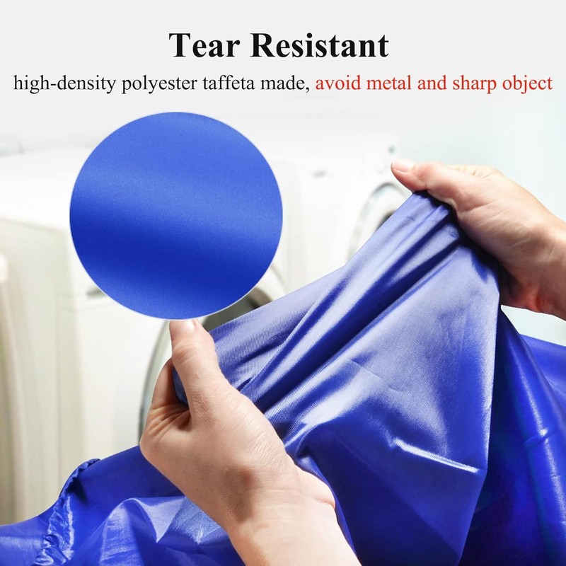 Tear-Resistant Large Laundry Bag with Drawstring, 27 x 35inches，Royal Blue，for