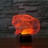 SUPERRUIDALONG 3D うさぎ リモコン 16色 ナイトライト イリュージョン アクリル LED テーブル