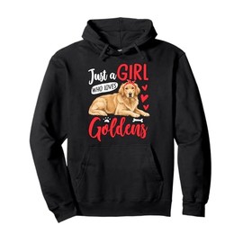 Just A Girl Who Loves Goldens Golden Retrievers Owner Pullover Hoodie