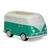 Blue Sky Clayworks Ceramic Bus 7“ Planter, Multi Color