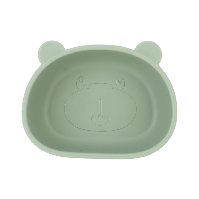 4pcs Children Plate Utensils Set Silicone Suction Bowls Set Toddler