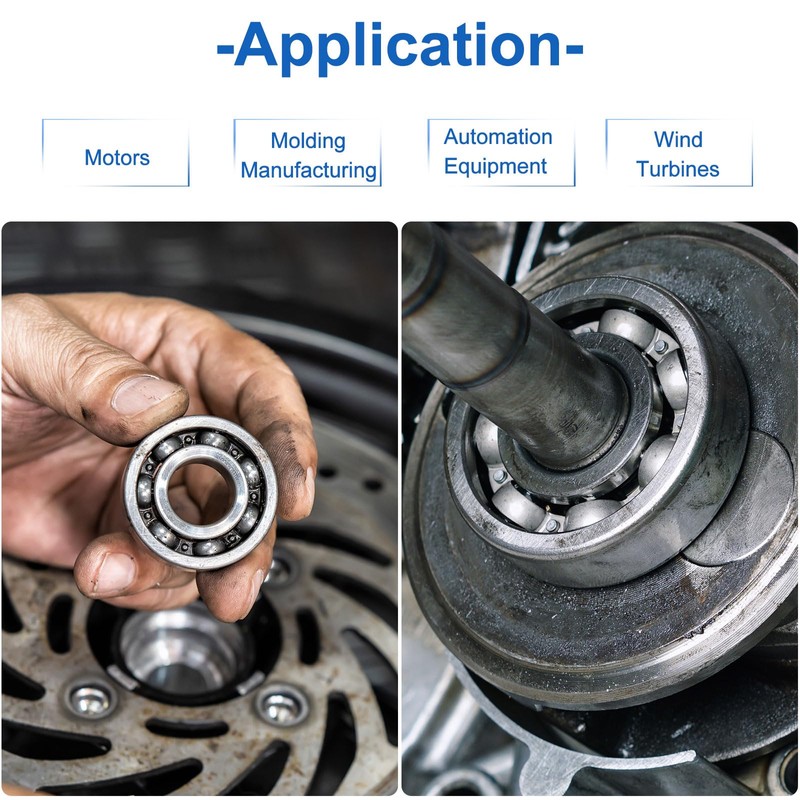 sourcing map 6206-2RS Deep Groove Ball Bearings, 2pcs 30mm I.D