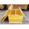 Bee Hive Box, Beeswax Coated Deep Brood Box, Wooden Frames