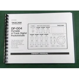 Tascam DP-004 Owner's Manual: Comb Bound with Protective Covers!