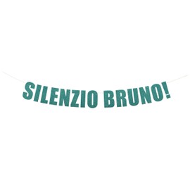 Silenzio Bruno! banner - Birthday Decorations, Children's party Decor, Luca Hanging letter sign (Customizable)