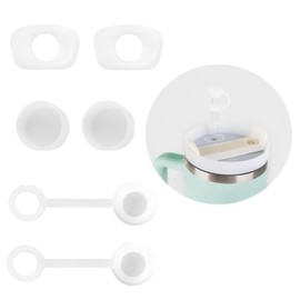 JJiaoLinin Silikon Auslaufsicheres Stopfen Set,6 Stück Kompatibel mit StanleyCup 2,0 40oz/30oz StanleyZubehör Auslaufsicherer Stopfen Spill Stopper Leak Stopper mit Strohhalm Abdeckungen