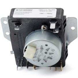 Lisnhlin W10185982 Dryer Timer Replacement for Whirlp for Maytag Part Model WGD4800XQ0 WED4815EW1 Replace WPW10185982 418-618-20-b5 110C61182011, 230V 60Hz 10Pin