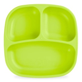 Re-Play Divided Plate Single, Lime Green