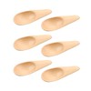 Bojueshaw 6Pcs Small Wooden Spoons,Mini Tea Spoon,Natural Wooden Measuring Spoons