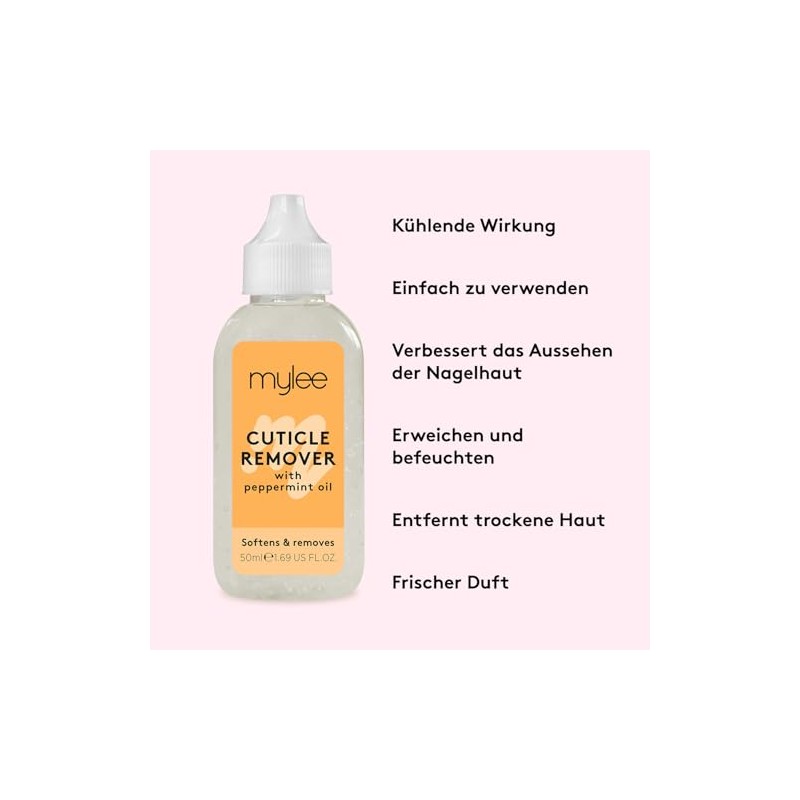 Mylee Cuticle Remover - Softens and Nourishes Cuticles - Removes