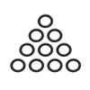 Roastove Propane Tank O-Rings for All Soft Nose P.O.L. Fittings,