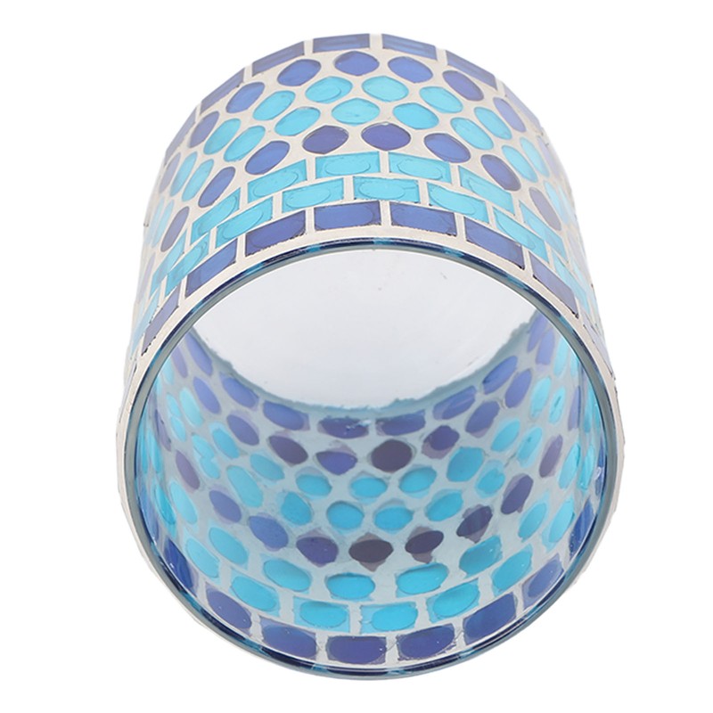 Mosaic Votive Candle Holder Handcrafted Glass Tea Light Holder for