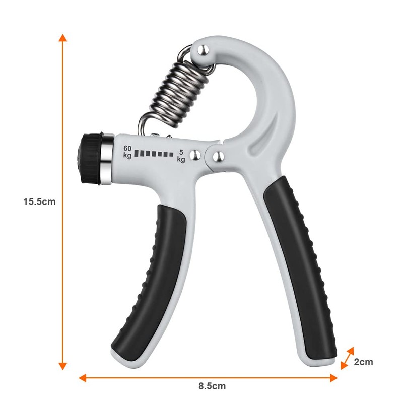 Vicloon 2PCS Adjustable Hand Grip Exerciser with Stainless Steel Springs
