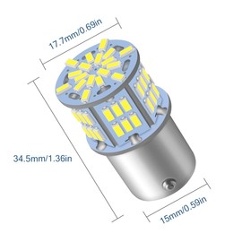 JEFLYM JEFLYM 4 Stck 1156 Wei? Super Hell Glhbirne,12-24v DC-Glhbirne - fr Outdoor Landschaft Innenhofbeleuchtung (Wei?)