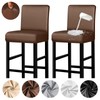 Lebaley 2 Pack Bar Stool Covers with Backs Waterproof Stretch
