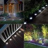 ODEETRONIC Solar Ground Lights, 12 Pack 8 LED Solar Disk