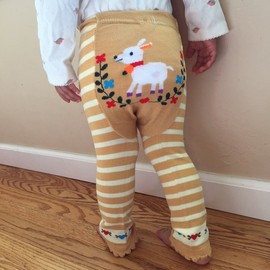 Wrapables Baby & Toddler Leggings, Heartful Hare - 24 to 36 Months