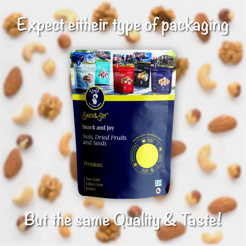 AZNUT Roasted Unsalted Hazelnuts 3 LB, Premium Quality 100% Natural