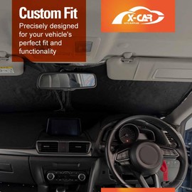 X-CAR WindScreen Sun Shade for Mazda 3 2014-2019 BN BM Blocks UV Rays Foldable Custom Wind Screen Sun Visor Protector